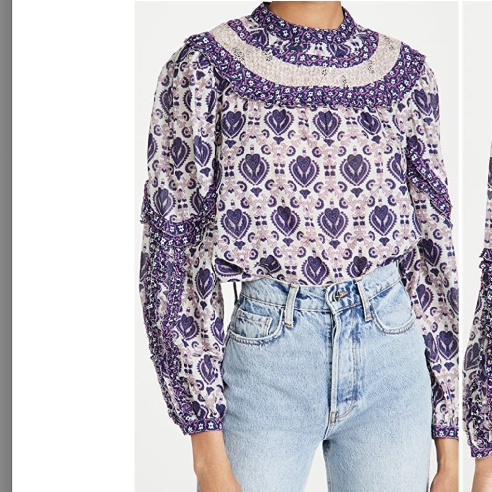 Sea Brigitte Border Top Violet, XL